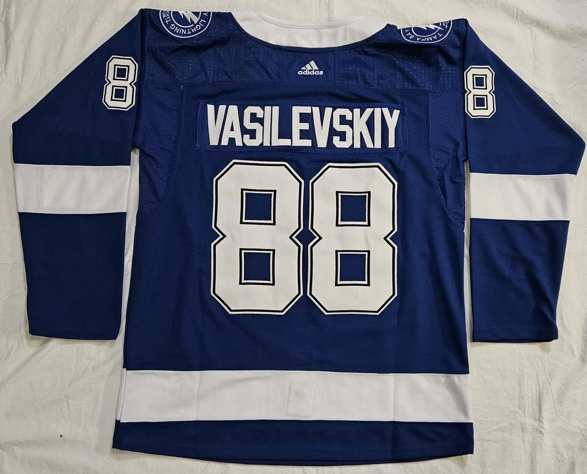 Adidas Tampa Bay Lightning No88 Andrei Vasilevskiy Black Alternate Authentic Stitched Youth NHL Jersey