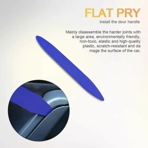 Plastic Trim Removal Pry Tool Set for Car Radio Panel Door Dash Clip Fasteners - Foto 11 di 15