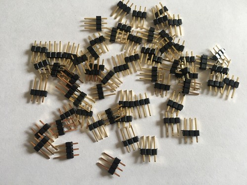 Da 2 a 50 vie - 2,54 mm 0,1" intestazione pin singola/doppia fila diritta/R/A K6 - Foto 8 di 44