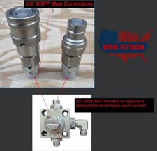 3/8 BSPP - Flat Face Quick Connect to Auxiliary Mini Excavator AGT  Chinese Mini