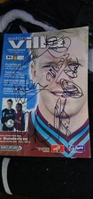 Signed Aston Villa programme 2003 Angel, Dublin, Staunton, Crouch, Samuel etc
