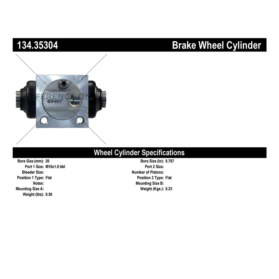 Cilindro de rueda de freno de tambor trasero izquierdo y derecho para Smart Crossblade 2004 0,6 L Foto 3 de 4