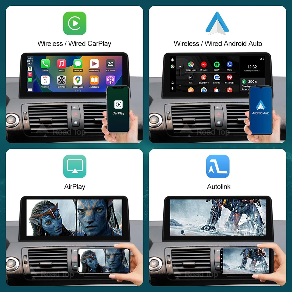 10.25"CarPlay Linux Touch Screen Für BMW 1 Series E81 E82 E87 E88 04-12 CIC/CCC - Bild 4 von 4