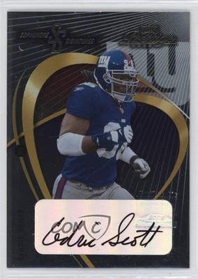 2002 Playoff Prestige Sophomore Signatures Cedric Scott #SS5 Auto 0c2