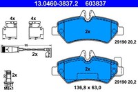 ATE Bremsbelagsatz Scheibenbremse 13.0460-3837.2 FüR Mercedes Sprinter B906 Bus