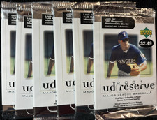 2001 UPPER DECK RESERVE BASEBALL SEALED 6 PACK LOT ICHIRO PUHOLS RCs POSSIBLE !