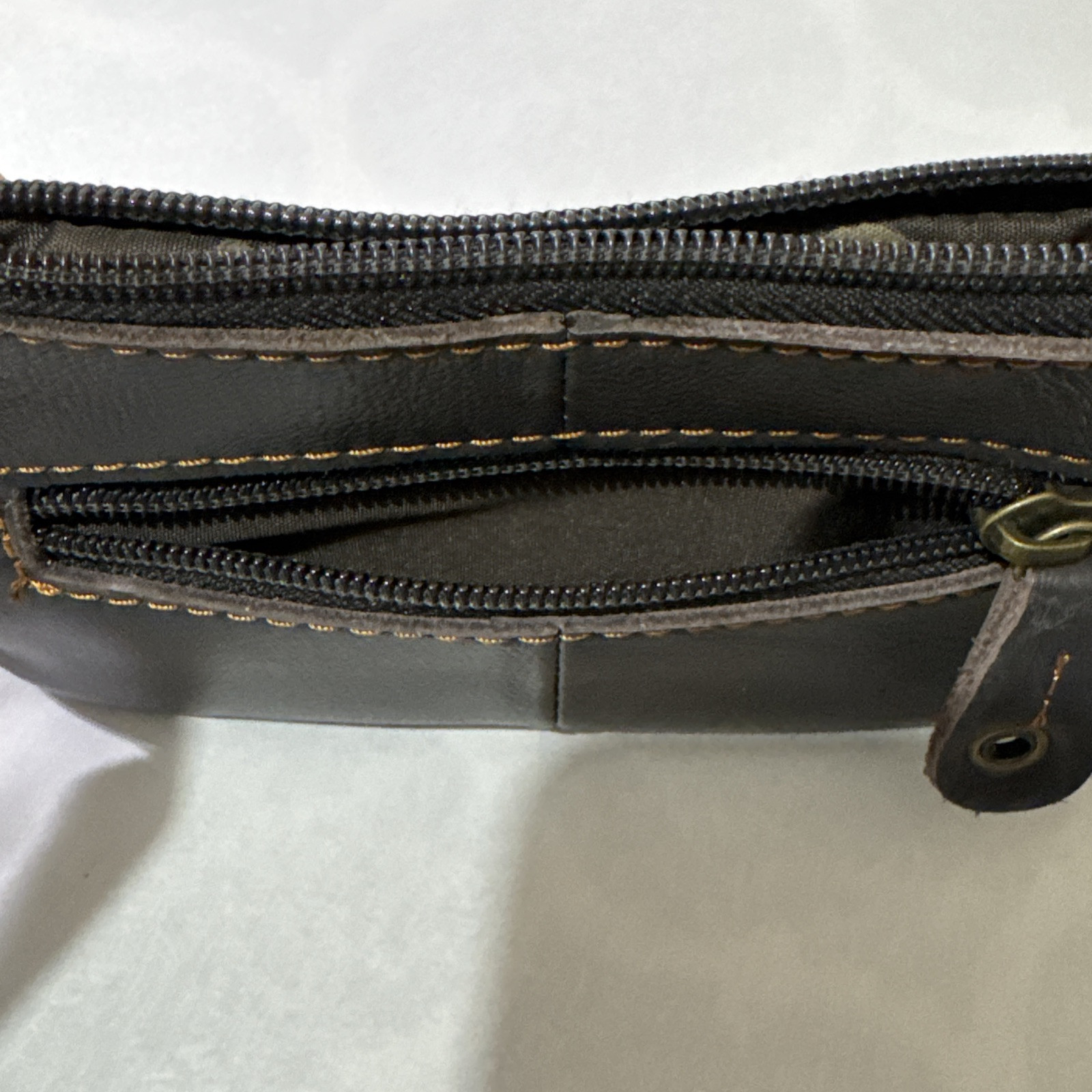 Ameri Women's Dark Brown Leather Wristlet Wallet … - image 7