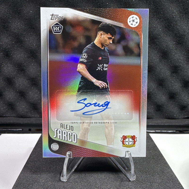 Alejo Sarco Auto Topps 2025-26 UEFA Club Competitions RC Bayer Leverkusen BA-AS
