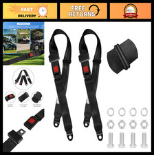 Universal Golf Cart Seat Lap Strap Belts Kit - 2 Pack for EZGO, Yamaha, UTV, Go