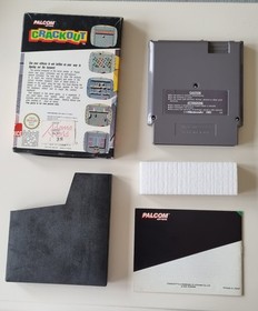 NES CRACKOUT NINTENDO VIDEO GAME ORIGINAL BOX, MANUAL, UK PAL