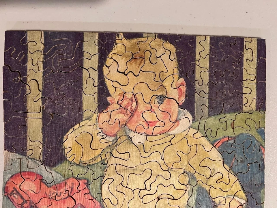 RARE Vintage 1930s Dorothy Hope Smith Fancy Pants Wooden Jigsaw Puzzle 206 Pcs - Image 3 of 4