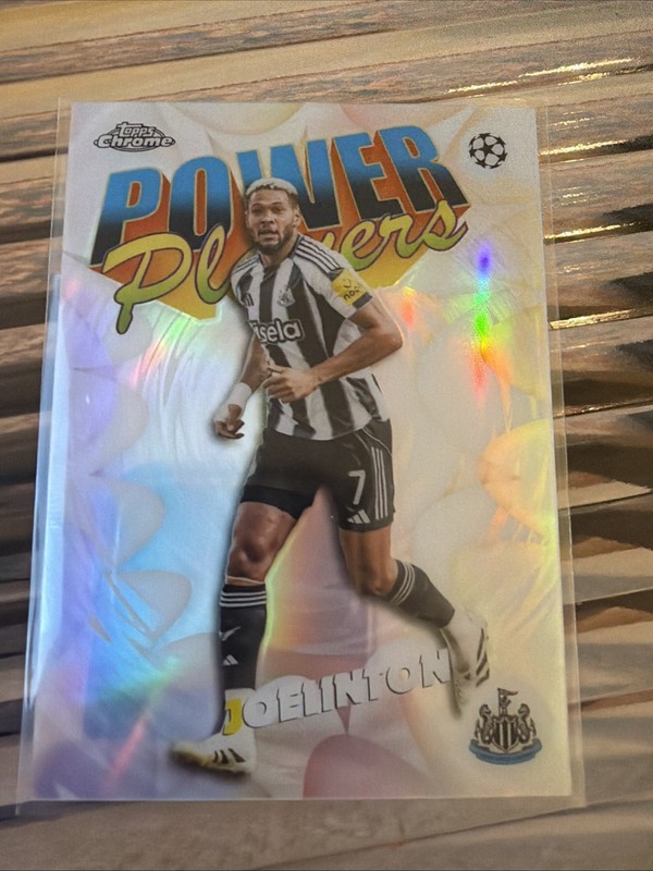 Joelinton 2025-26 Topps Chrome UEFA Club Power Players Refractor Newcastle