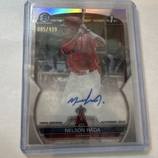 Topps 2023 Bowman Nelson Rada CPA-NR Refractor Auto /499 Rookie Angels 🔥