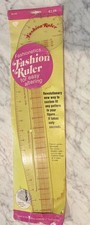 Vtg Fashionetics Fashion Ruler #670 Clear See-thru French Curve Hip Sewing Sew