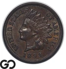1893 Indian Head Cent Penny, Choice BU+