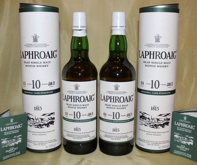 Laphroaig Cask Strength Batch 13 + Batch 14 - 2 bottles