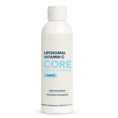 Core Med Science Liposomal Vitamin C 1000mg Liquid  Original Formula, 5 Fl Oz...