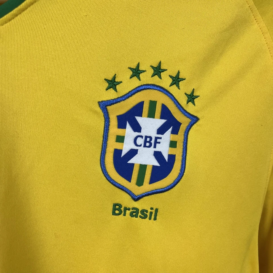 Vintage Brazil 2008 #10 Ronaldinho Jersey Nike Size Large shirt soccer Football - Image 4 of 4