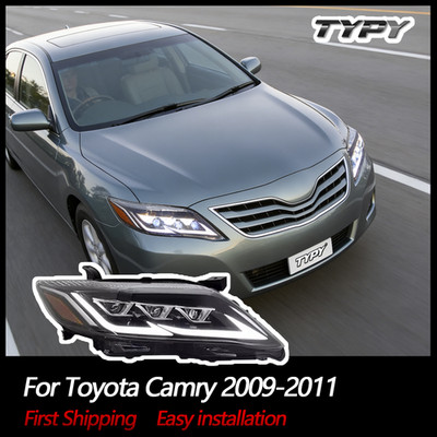 LED DRL Headlights For 2009-2011 Toyota Camry W/ Sequential Indicator