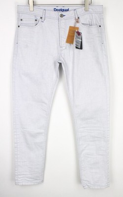 DESIGUAL Lucas Jeans EUR36 Men Slim Fit Stretch Light Blue Cotton I
