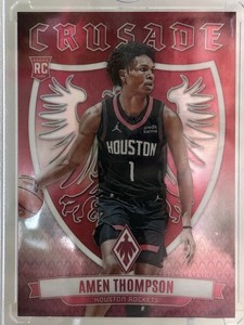2023-24 Panini Phoenix AMEN THOMPSON Crusade No. 17 RC 82/125 Red Parallel