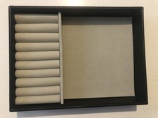 Black Colored Jewelry Case Rings Bracelet Necklace Holder S1D25