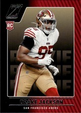 2022 Zenith Drake Jackson #154 Red Zone San Francisco 49ers 2M