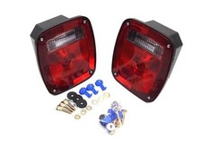 2PC Universal Truck/Trailer Tail Lights   DOT Approved Red  Clear
