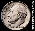 1963-D Silver Roosevelt Dime-Choice Gem BU Lustrous No Reserve #i6657