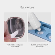 Wall Mounted Toothbrush Holder With 2 Toothpaste Dispensers 4 Cups 5 Slots