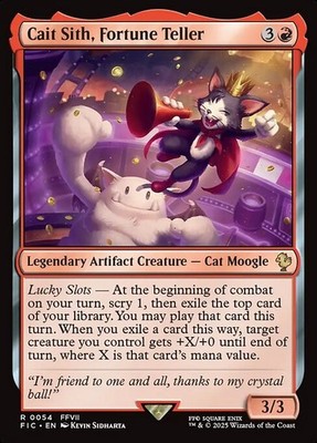 Cait Sith, Fortune Teller 54 R Normal FIC MTG NM