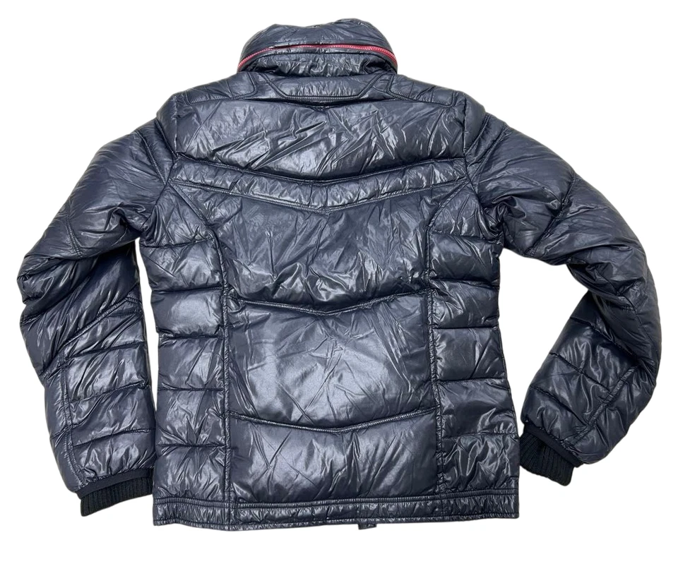 DIESEL Riders Thick Down Jacket Navy Hooded Unused with Imperfections Size-M - Image 2 of 4