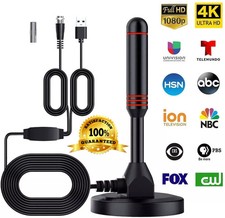 Upgraded TV Antenna Indoor HDTV Amplified Digital TV Antenna 4K 1080P Long Range