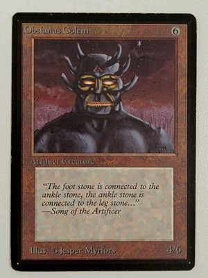 MtG | 1 x Obsianus Golem | Beta Edition | Magic the Gathering