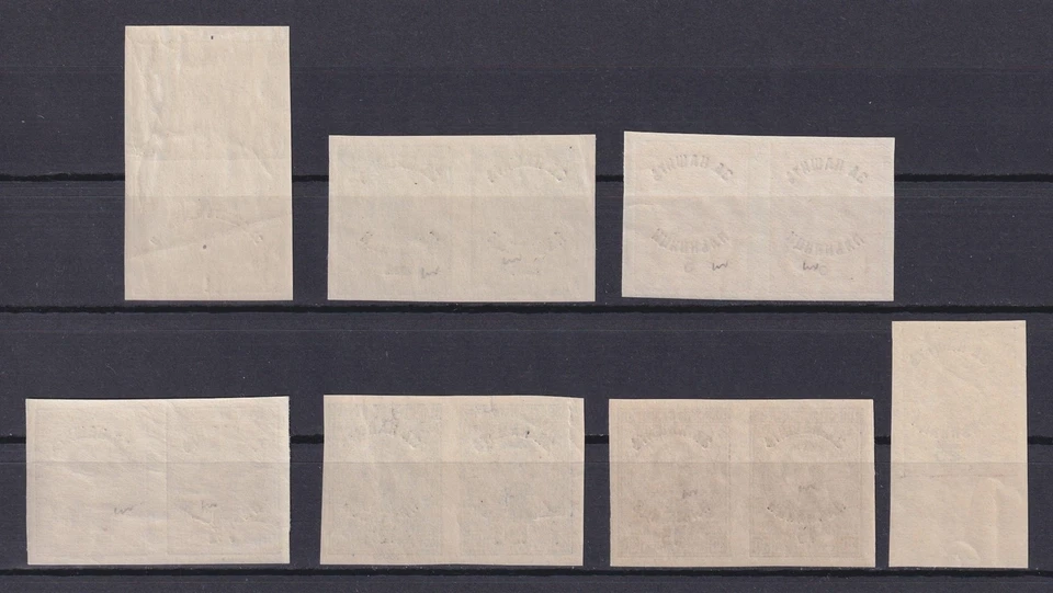 BULGARIA 1920, Sc# B1-B7, Imperf., Ex-prisioneros de guerra, MNH Foto 2 de 2