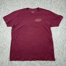 Pendelton Woolen Mills Portland Oregon Maroon T-Shirt Men's Size XL Burgundy Red