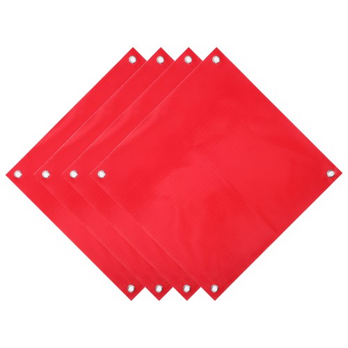  4pcs Traffic Safety Plastic Flag Pvc Warning Flags Plastic Safety Warning Flags - Zdjęcie 12 z 12