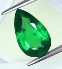 9.17 Ct Natural Green Garnet Certified Loose Gemstone Pear Shape Garnet Gems Z31