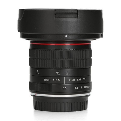 Meike EF-S 8mm F3.5 - canon EF - Groothoeklens - als nieuw