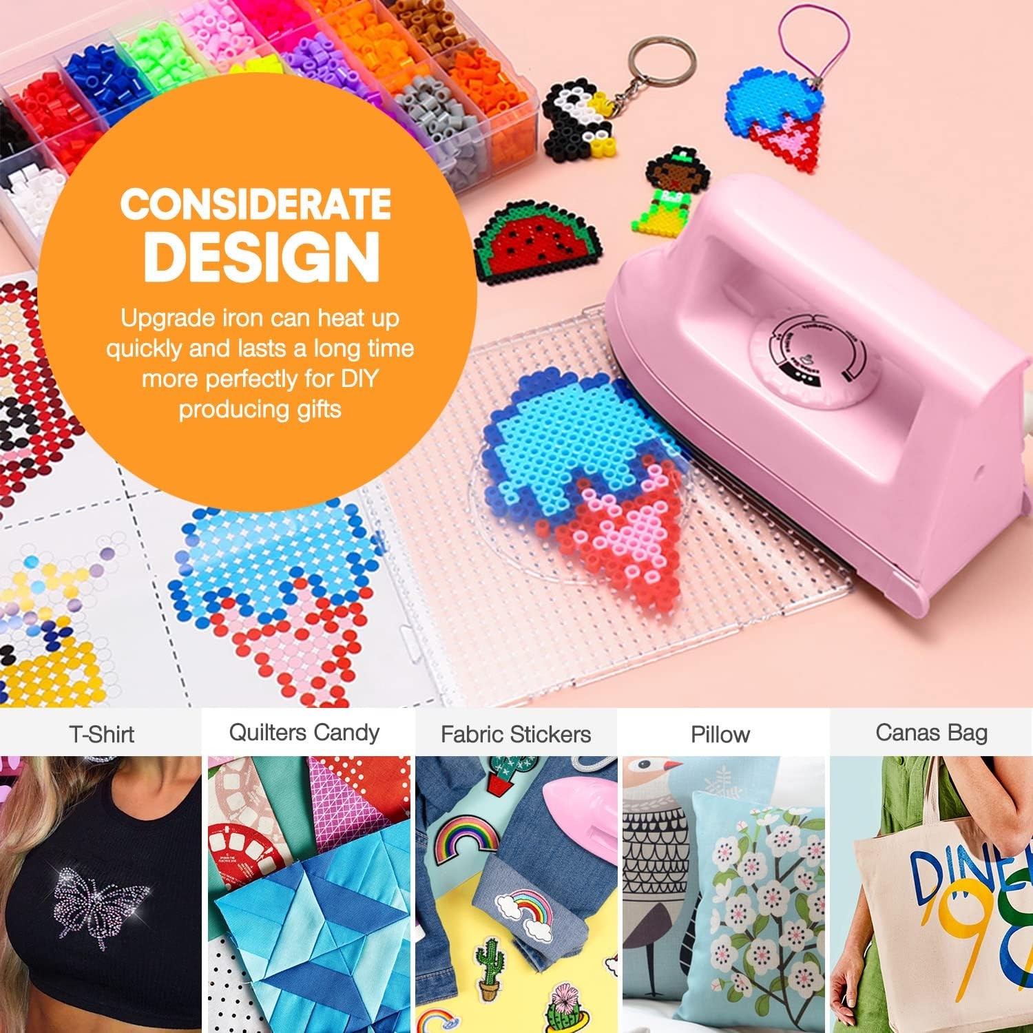 Mini Iron for Crafts Quilting, Travel Iron Household Iron Easy Iron Supplies Min