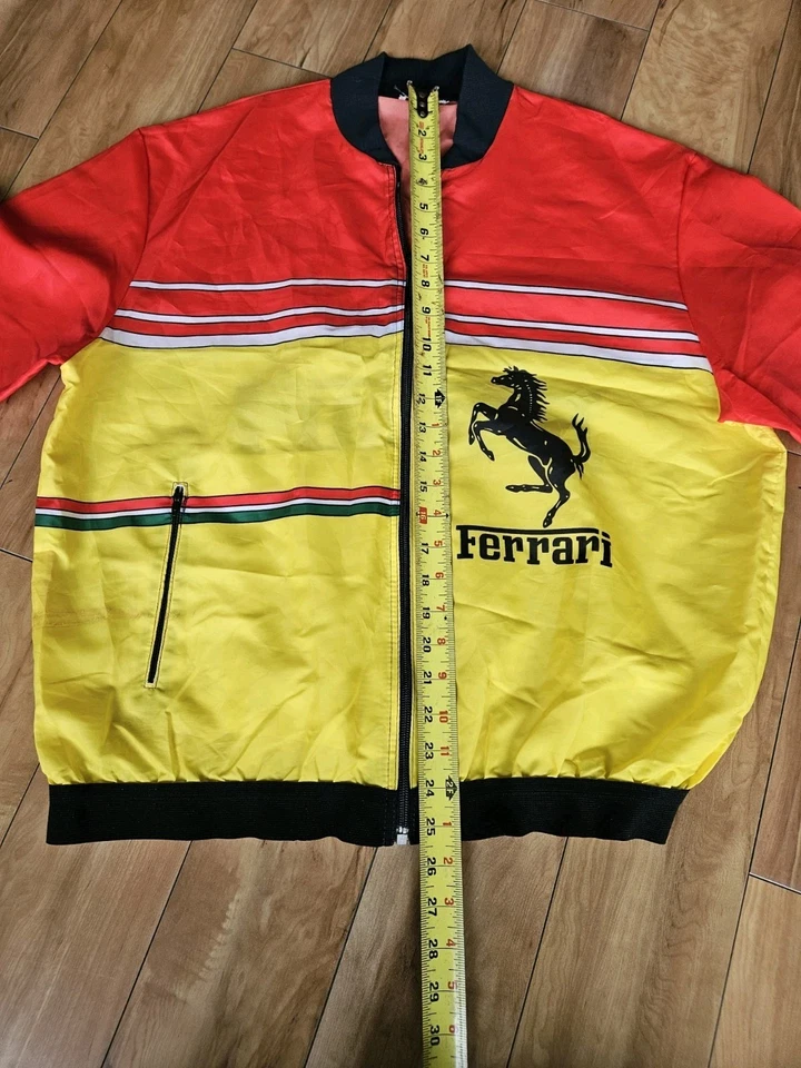 Italstyle Ferrari Windbreaker Jacket Size 54 Horse Sports Car Racing Coat INDY - Image 4 of 4