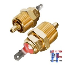 3/8" NPT 2 PCS Fan Thermostat Temperature Switch 185 F to 175 F, Electric