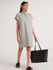 Everlane The Easy Workwear Dress Organic Cotton Stripe Utility Size XS