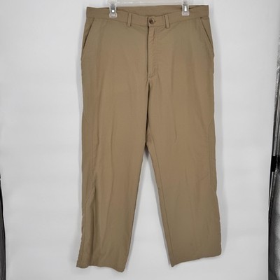 Patagonia Pants Mens 36 Khaki Nylon Lightweight Hiking Travel Zip Pocket