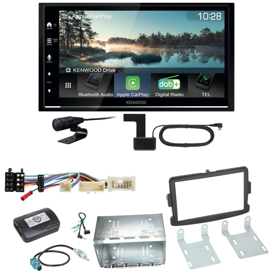 Kenwood DMX7722DABS Android Auto CarPlay Einbauset für Dacia Dokker Sandero - Bild 1 von 1