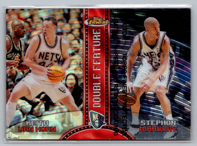 1999-00 Finest #DF7 K Van Horn S Marbury Double Feature Left Refractors