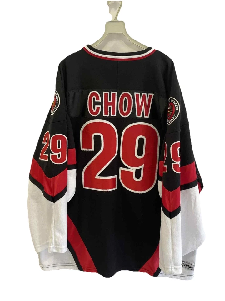 Camiseta de hockey Oakville Hornets para niñas #29 CHOW negra roja blanca Sportsphere XXL#102 Foto 2 de 4