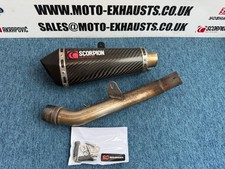 Honda CBR 125 R Scorpion Serket Carbon Fibre Exhaust Silencer 2011 - 2016