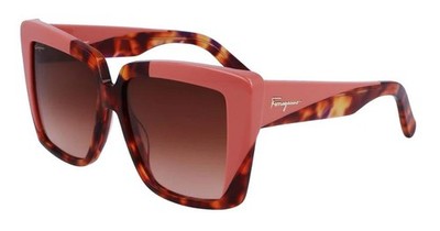 New FERRAGAMO SF-1060S 641 Red Tortoise & Pink Sunglasses  display picture 3