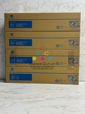 4 OEM Konica Minolta BH C450i, C550i, C650i, C750i Drum DR618(3 Color & 1 Black)